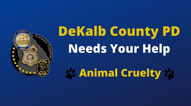 DeKalb police are searching for whoever is responsible for lighting a dog on fire over the weekend.