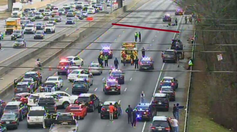 Four motorcyclists were involved in a crash Sunday afternoon that shut down I-75 in Clayton County for hours.