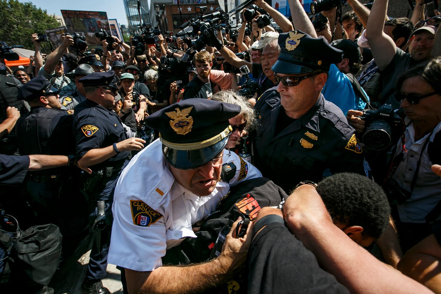 Protests outside GOP convention