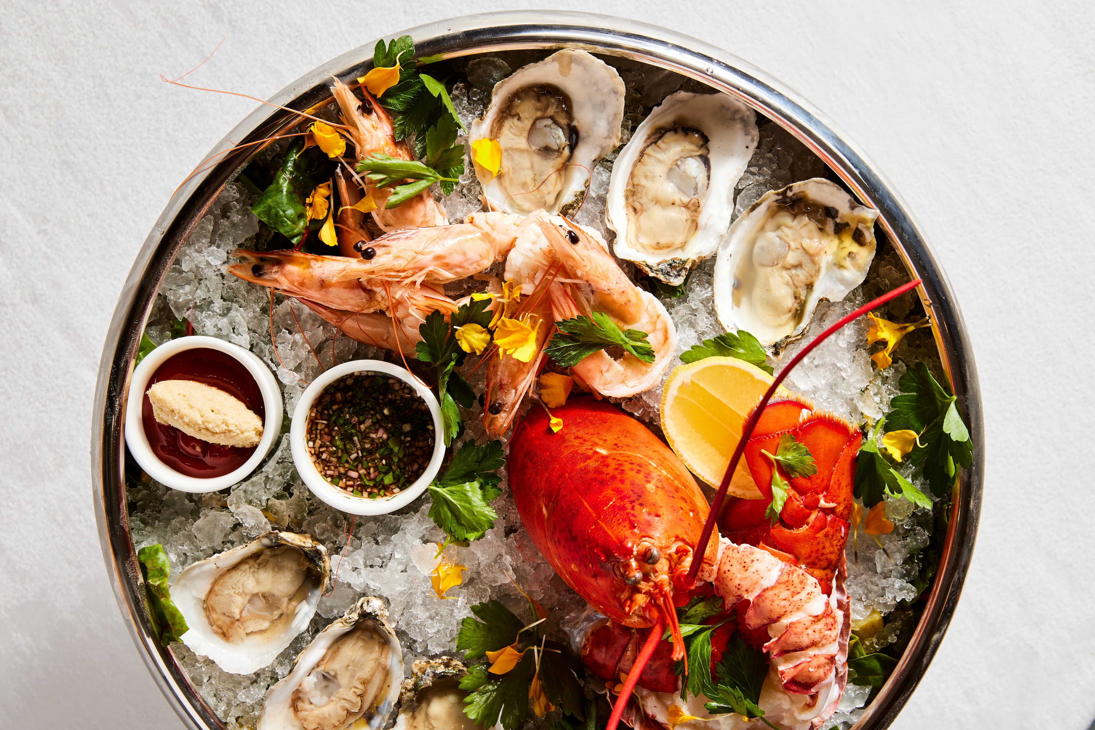 Brasserie Margot at the Four Seasons Hotel Atlanta offers a variety of raw and chilled seafood. (Courtesy of Kathryn McCrary)