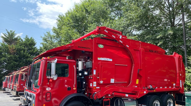 The Roswell City Council recently approved three contracts for the purchase of two garbage trucks and a dumpster delivery truck. (Courtesy Sansome Equipment Co.)