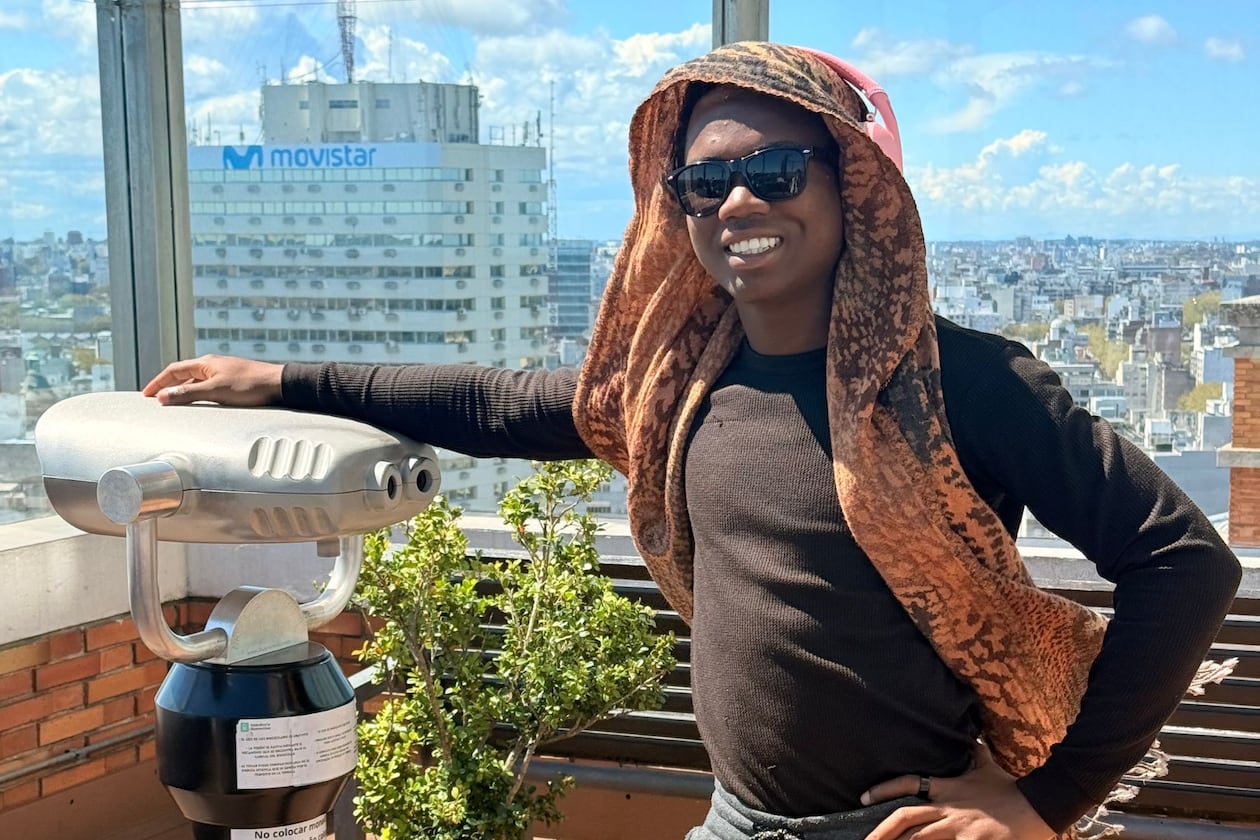 Jerome Lawrence, a native Jamaican who came to Atlanta trying to get asylum was ultimately deported to Uruguay, where he is here viewing the countryside. (Courtesy of Jerome Lawrence)