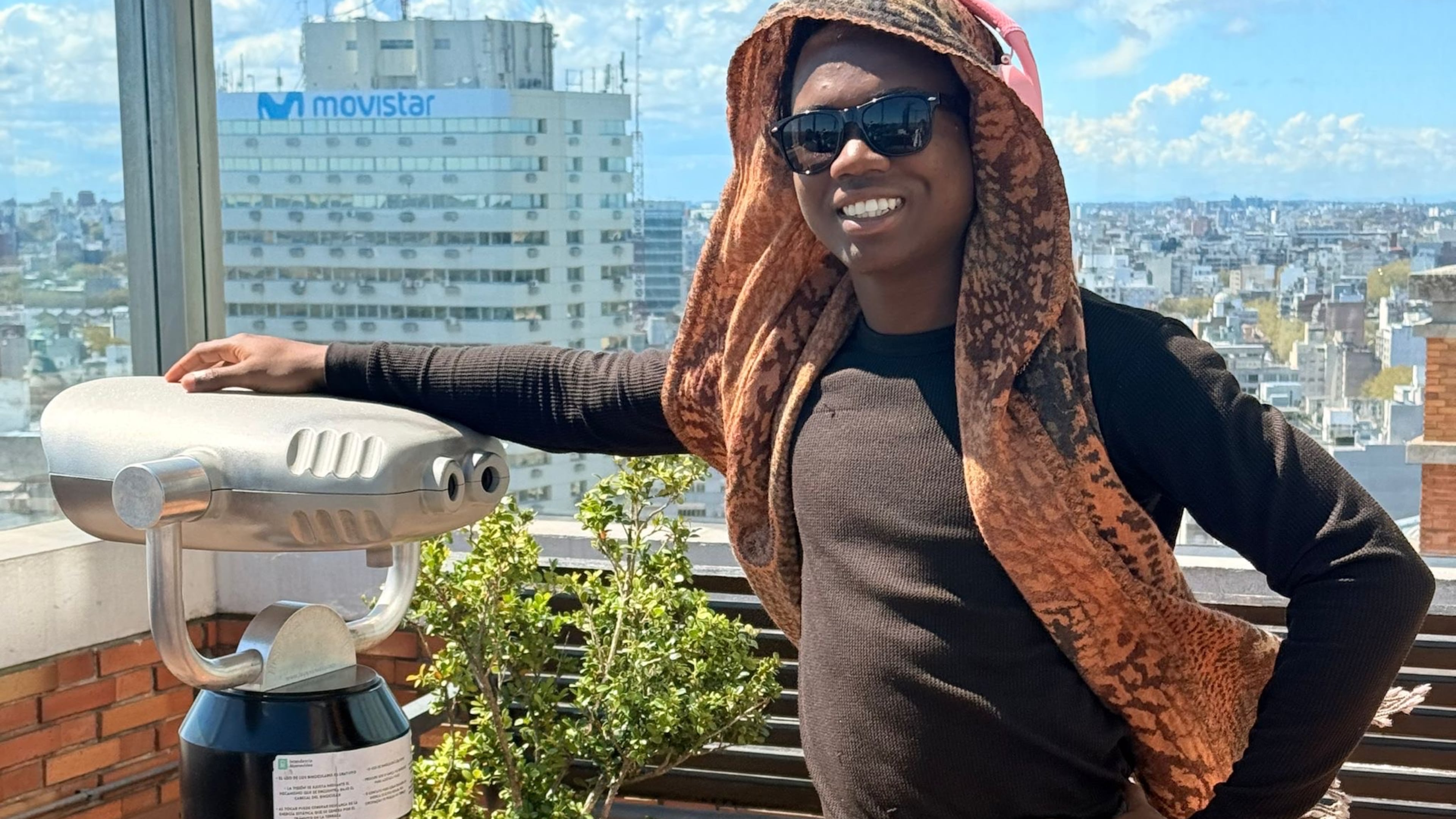 Jerome Lawrence, a native Jamaican who came to Atlanta trying to get asylum was ultimately deported to Uruguay, where he is here viewing the countryside. (Courtesy of Jerome Lawrence)