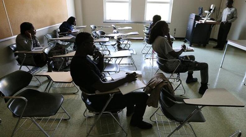 A classroom at Paine College in Augusta.