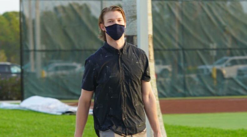 Pitcher MIke Soroka reports to Braves spring training on Thursday, the first day for pitchers and catchers.