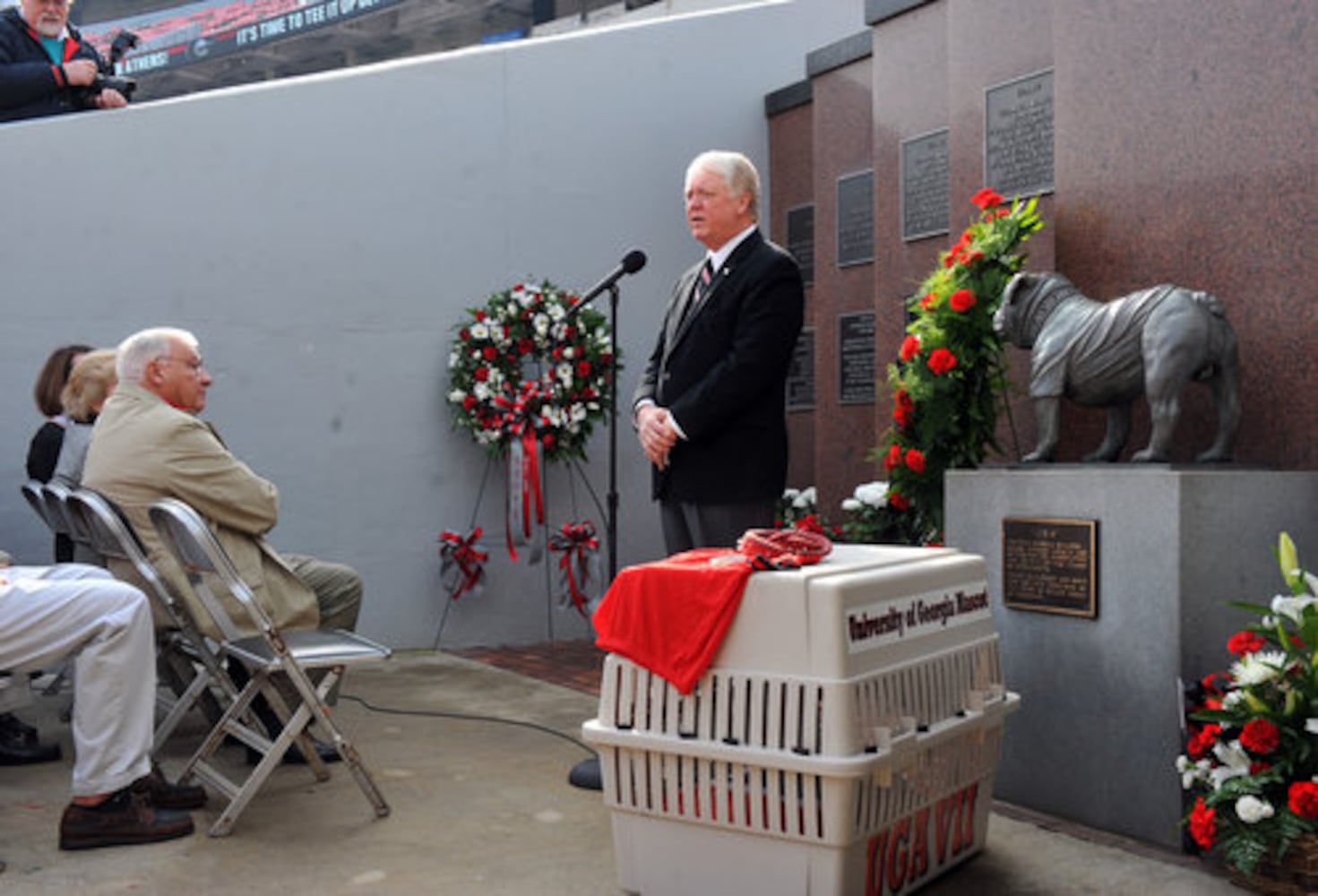 Memorial service for Georgia mascot Uga VII