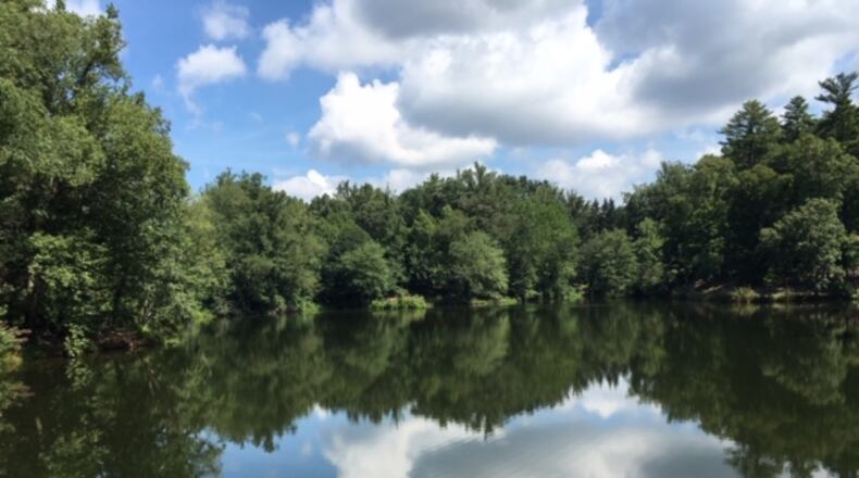 "This is a photo that I took on the grounds of the Biltmore Hotel," wrote Carol Chantos of Acworth. "The reflection of the trees and clouds on the water caught my eye and I knew it would be a beautiful shot."