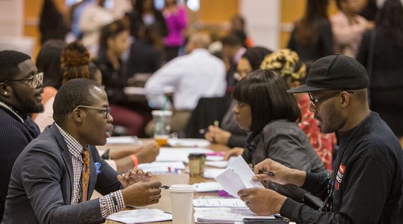 A job fair takes place Friday at Clayton State University. AJC file photo