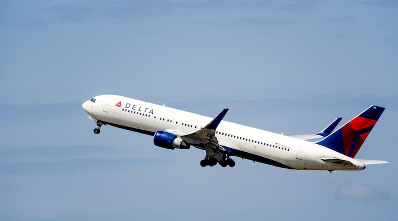 A Delta Air Lines jet takes off. AJC file.