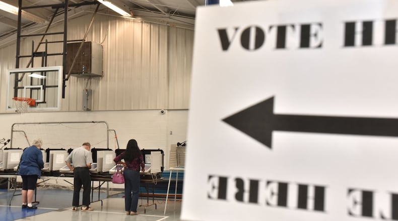 DeKalb County voters go to the polls at Henderson Mill Elementary School on Georgia’s primary Election Day on Tuesday morning, May 24, 2016. HYOSUB SHIN / HSHIN@AJC.COM