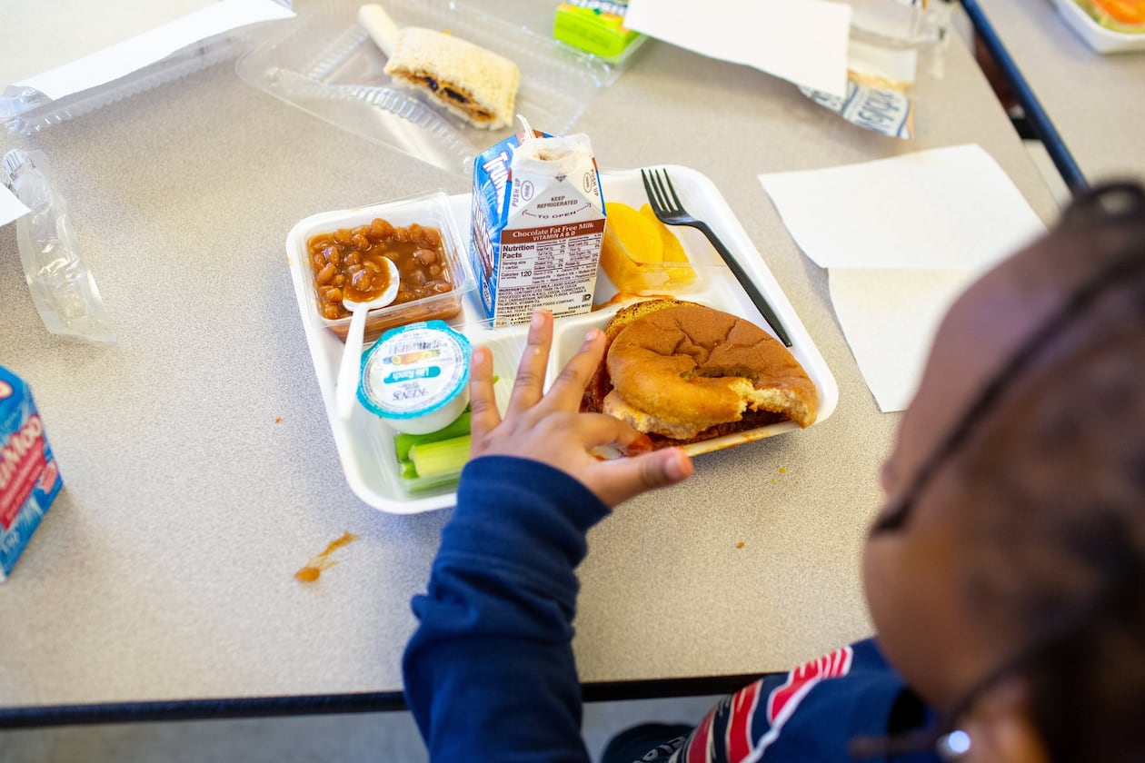 During the COVID-19 pandemic, all students ate for free. That provision has expired, however. (Rebecca Wright for the AJC 2020)