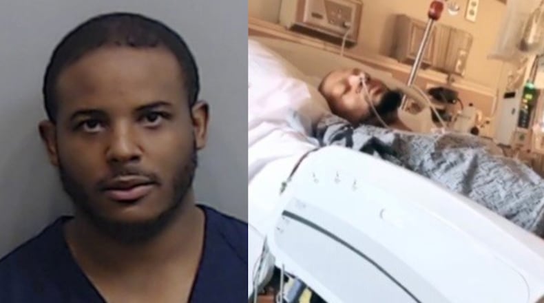 Antonio Lonnell Starks (left) is accused of shooting and injuring Ira Moorer (right).