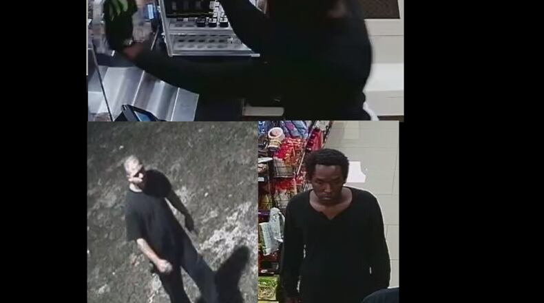 The Lilburn Police Department is looking for three suspects (pictured) in an attempted armed robbery.