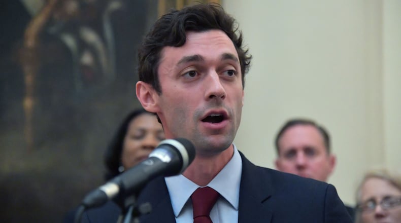 Democrat Jon Ossoff. Hyosub Shin, hshin@ajc.com
