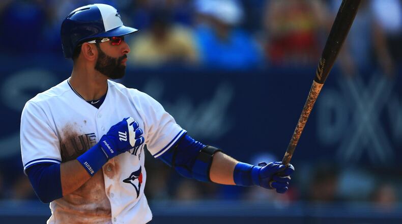 Jose Bautista had a hit and a stolen base Tuesday. Getty Images file photo
