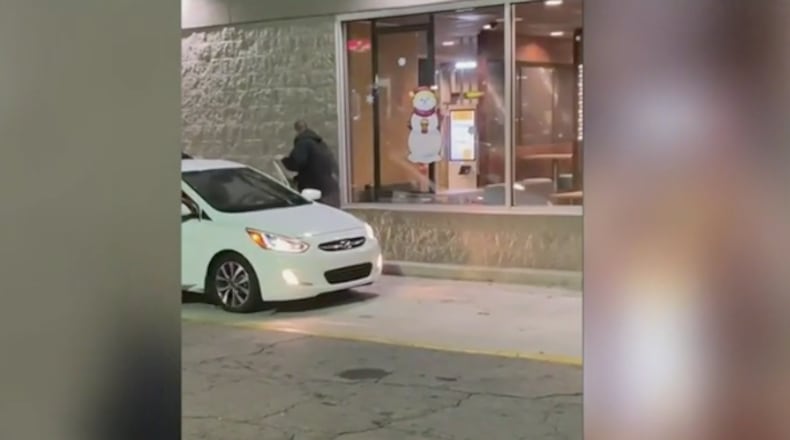 The man and woman are accused of attacking a McDonald's employee over a packet of Splenda.