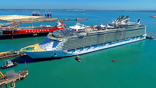 Royal Caribbean's Oasis of the Seas is shown in September 2019.
