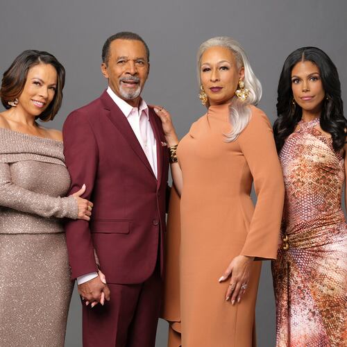 "Beyond the Gates" focuses on the Dupree family: Daphnee Duplaix as Dr. Nicole Dupree Richardson, Clifton Davis as Vernon Dupree, Tamara Tunie as Anita Dupree and Karla Mosley as Dani Dupree. (Quantrell Colbert/CBS ©2025 CBS Broadcasting Inc. All rights reserved)