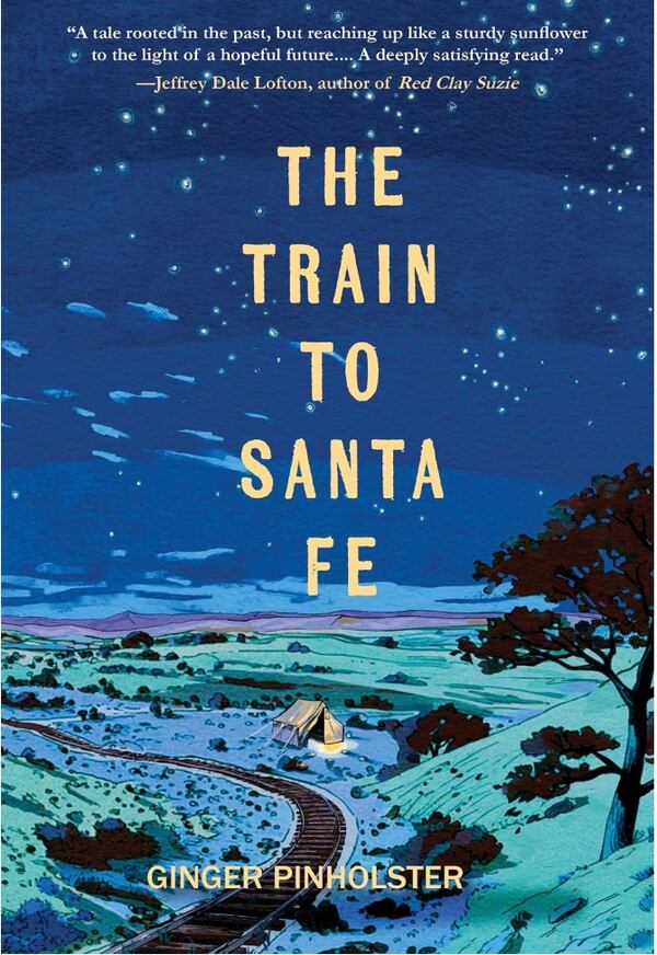 "The Train to Santa Fe" by Ginger Pinholster
(Courtesy of Regal House Publishing)