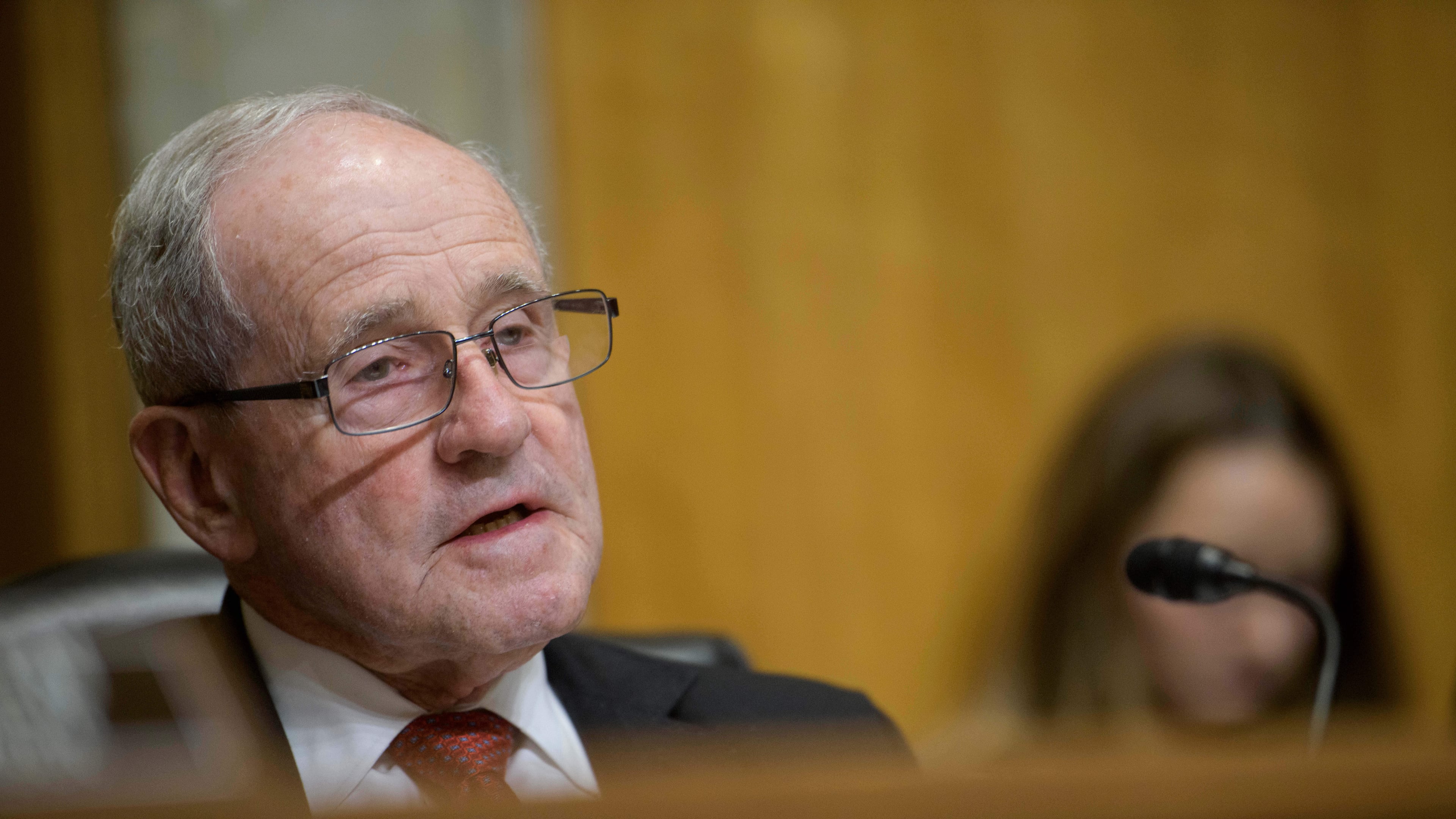 Committee Chairman Sen. Jim Risch, R-Idaho, presides over a Senate Committee on Foreign Relations nominations hearing on Capitol Hill, Thursday, Oct. 23, 2025, in Washington. (AP Photo/Rod Lamkey, Jr.)