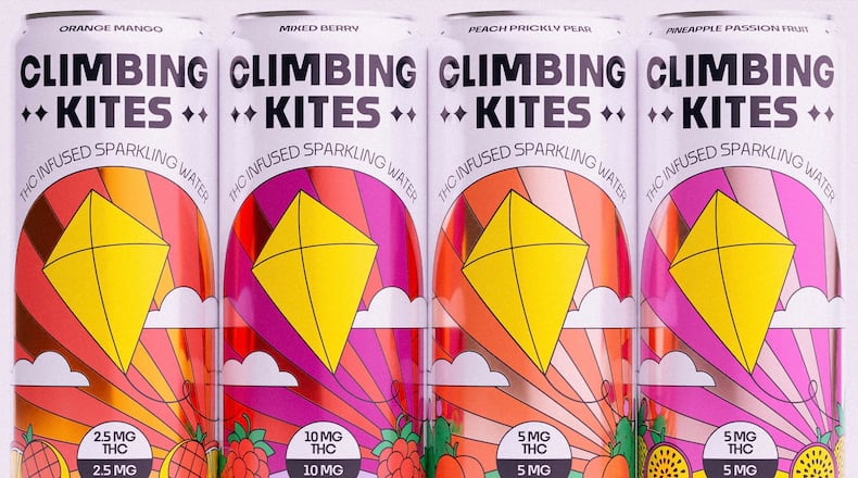 Climbing Kites makes a line of THC- and CBD-infused drinks that are available in Georgia. (Courtesy of Climbing Kites)