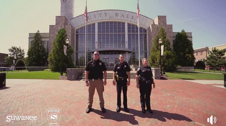 Suwanee Police Department’s #LipSyncChallenge video has recently been honored with multiple international awards. Courtesy City of Suwanee