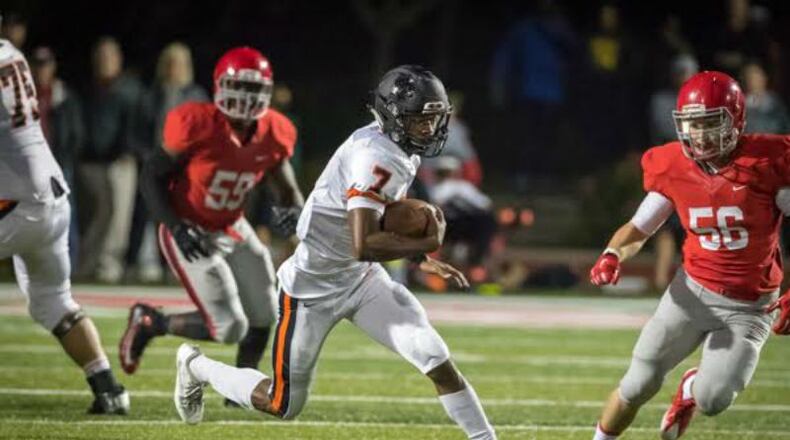 Incoming Georgia Tech freshman Jaylon King played wide receiver, cornerback and quarterback for Ensworth and was a three-sport athlete. (Special from the Williamson Source)