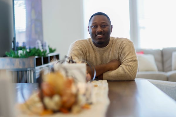 Garrison Douglas poses for a photo at his home in Douglasville. (Miguel Martinez/AJC 2025)