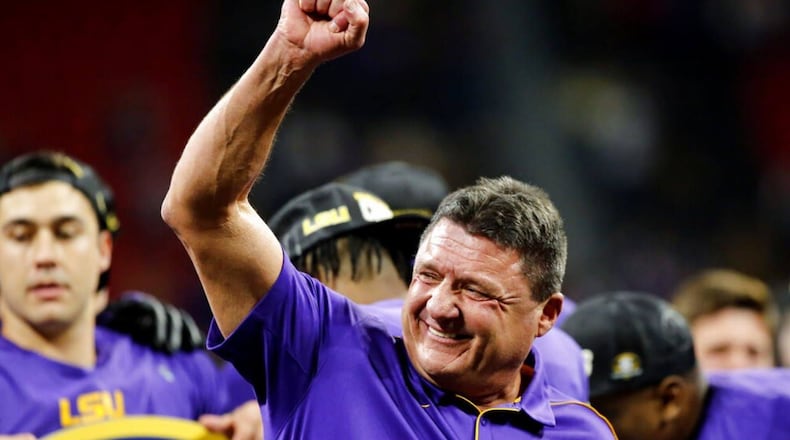 Ed Orgeron and LSU are the No. 1 seed heading into the College Football Playoff semifinals.