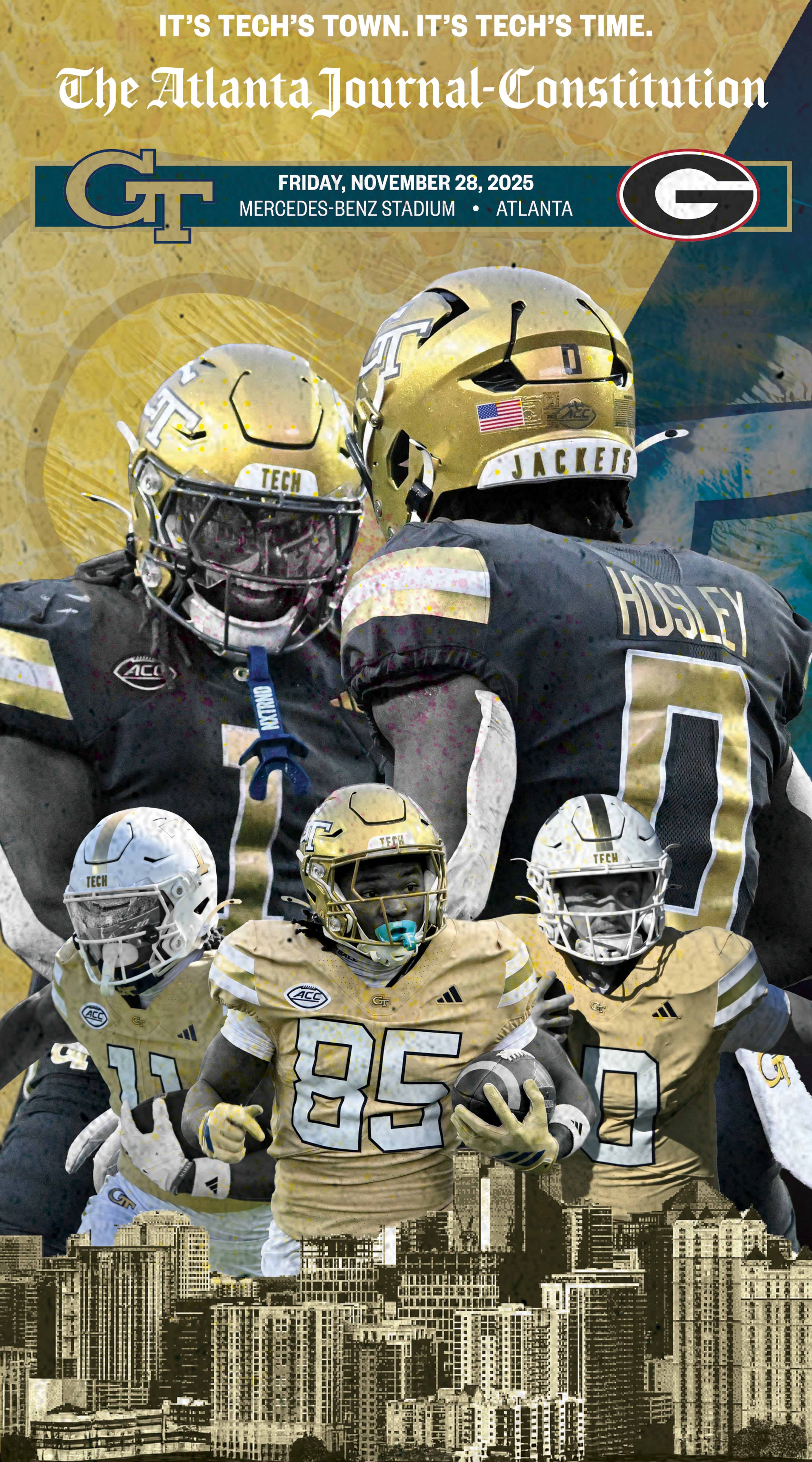 This Georgia-Georgia Tech poster will be available in the print edition of the AJC on Sunday, Nov. 23, 2025.