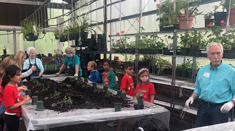 North Fulton Master Gardeners teaching a class to young students. COURTESY NORTH FULTON MASTER GARDENERS