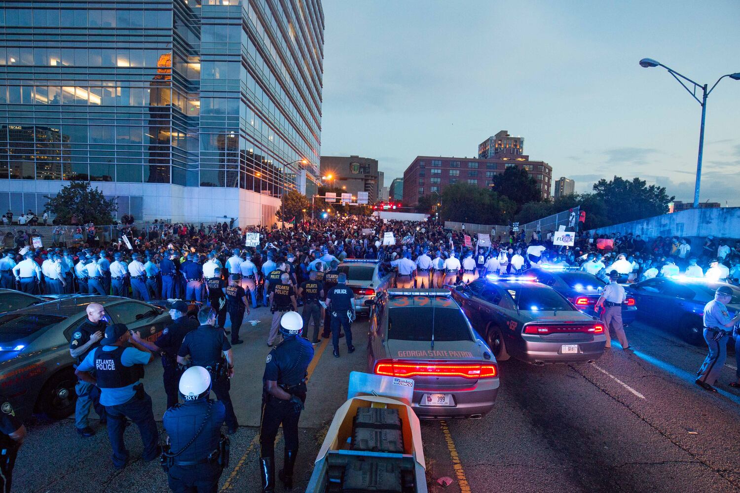 Friday demonstrations in Atlanta