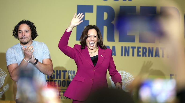 Vice President Kamala Harris will be in Georgia on Tuesday for her first stop in the state since becoming the Democrats' presumptive nominee for president. One big task ahead for her is choosing a running mate. (Carline Jean/South Florida Sun Sentinel/TNS)