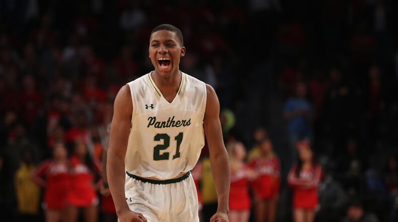 Langston Hughes guard Landers Nolley has been named the boys state player of the year. (Jason Getz photo)