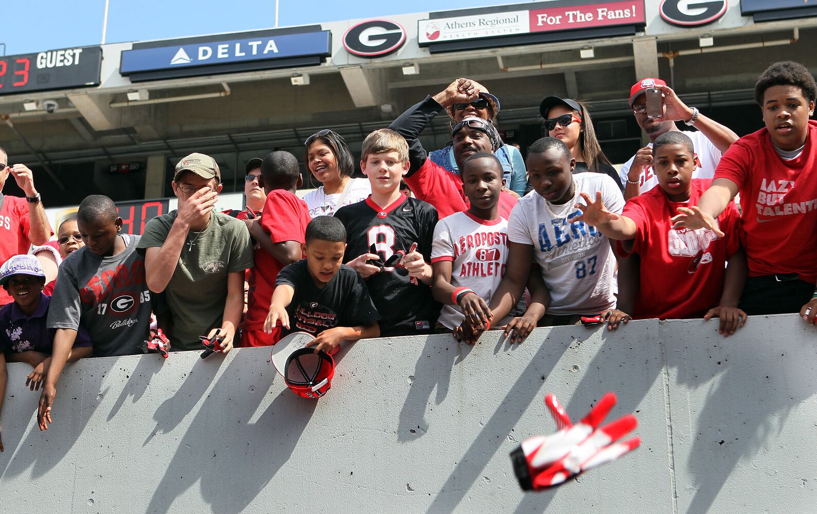 Scenes from the big scrimmage
