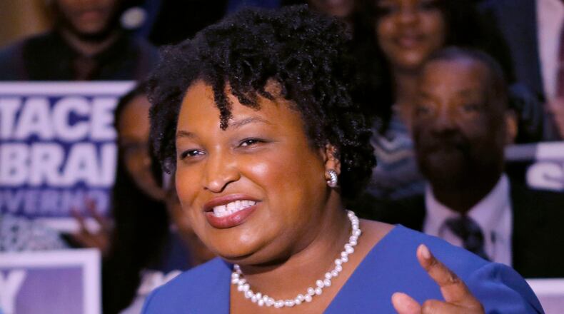 Stacey Abrams. BOB ANDRES /BANDRES@AJC.COM