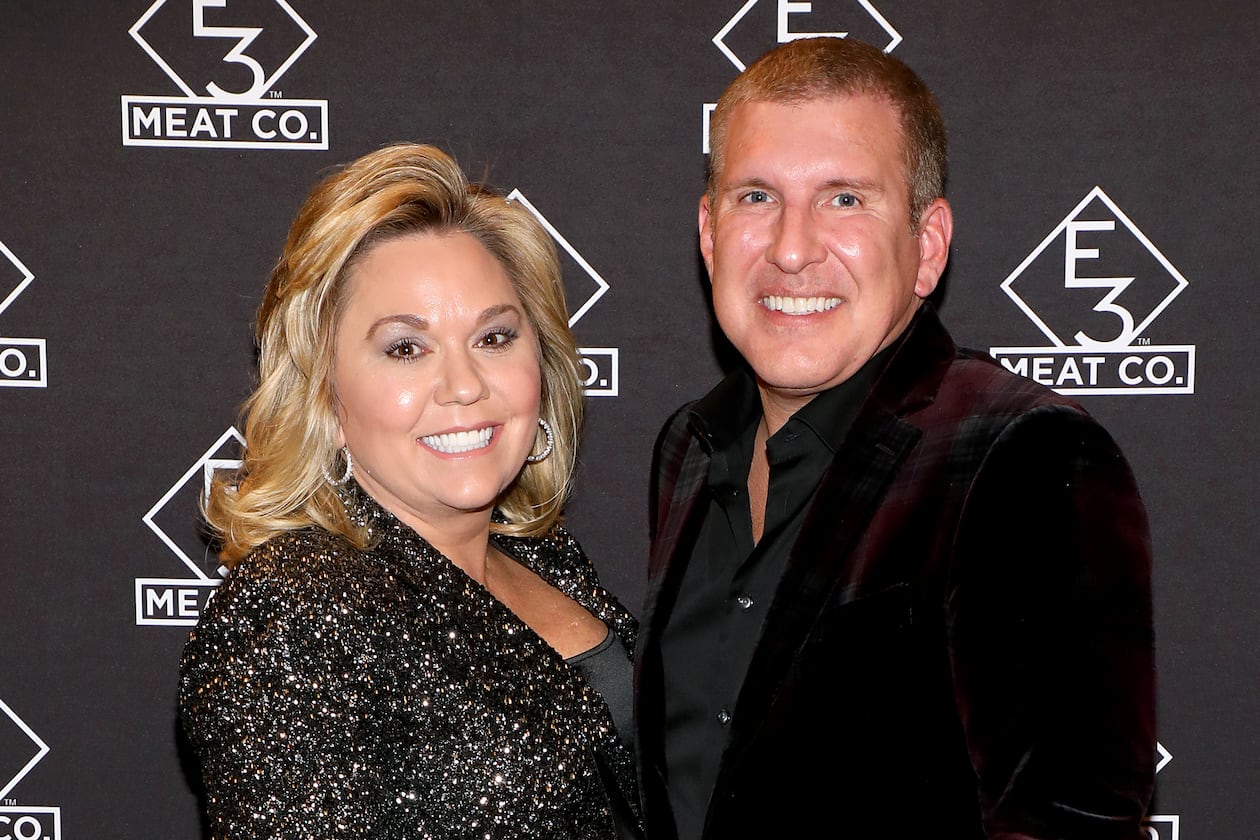 Julie and Todd Chrisley attend the grand opening of E3 Chophouse Nashville on November 20, 2019, in Nashville, Tennessee. (Danielle Del Valle/Getty Images for E3 Chophouse Nashville)