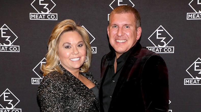 Julie and Todd Chrisley attend the grand opening of E3 Chophouse Nashville on November 20, 2019, in Nashville, Tennessee. (Danielle Del Valle/Getty Images for E3 Chophouse Nashville)