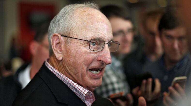 While former Georgia head coach Vince Dooley agrees with the hire of Kirby Smart, he won't address Mark Richt's departure from Athens.