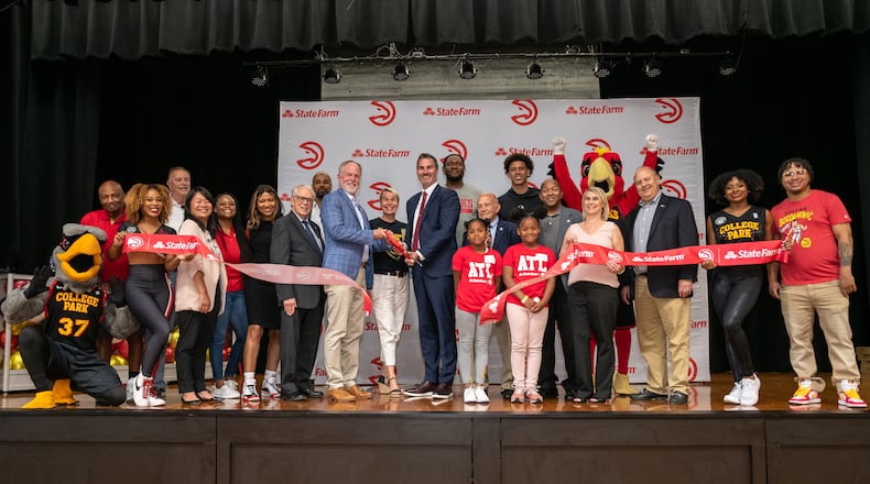 The club includes a new gym floor with retractable basketball hoops, an LED scoreboard and new padding for the walls.