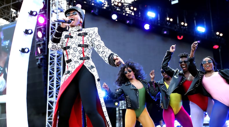 Atlanta’s Janelle Monae performs at The Tabernacle on Aug. 5. (Photo by Rich Polk/Getty Images)