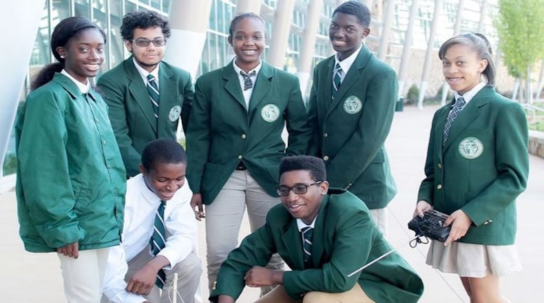 Students at Drew Charter School in Atlanta are required to wear uniforms. The school system is considering dress code changes across the board. CONTRIBUTED