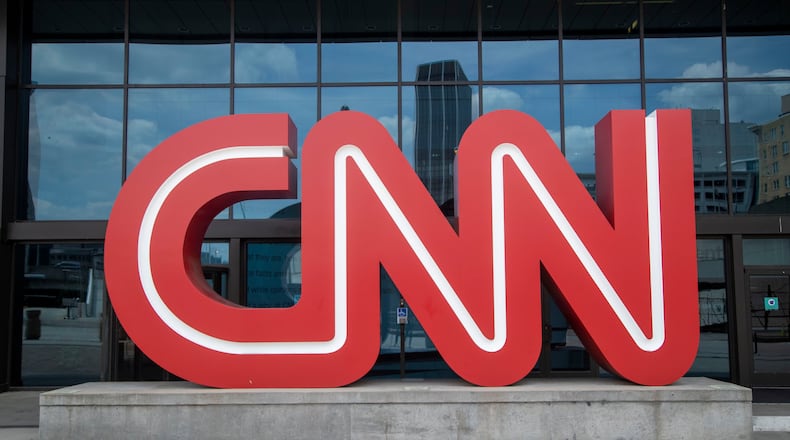 The CNN logo is displayed outside of the CNN Center building in Atlanta. (Alyssa Pointer/The Atlanta Journal-Constitution/TNS)