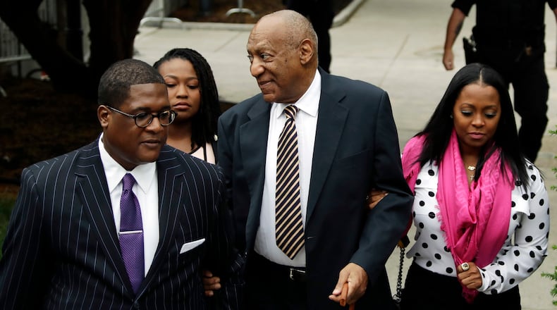Keshia Knight Pulliam accompanied Bill Cosby to the Montgomery County Courthouse on June 5. AP Photo/Matt Slocum