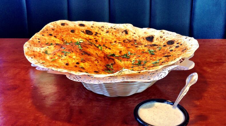 Karari rumali roti is an addictive, crispy snack served at the beginning of every meal at Sankalp. CONTRIBUTED BY WYATT WILLIAMS