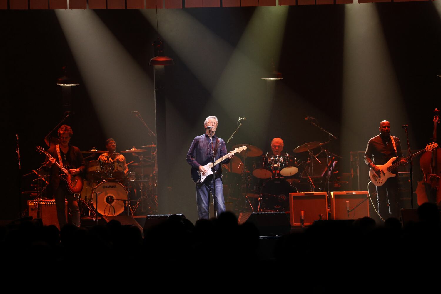The legendary Eric Clapton rocked the sold out Gas South Arena Thursday, September 23, 2021. His band is a who's who of the best session players in rock: guitarist Doyle Bramhall II, organist Paul Carrack, bassist Nathan East, drummers Sonny Emory and Steve Gadd, keyboardist Chris Stainton, and backup singers Sharon White and Katie Kissoon. Jimmie Vaughan was the opening act.
Robb Cohen for the Atlanta Journal-Constitution