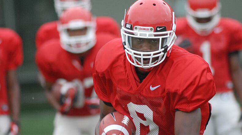 Junior Blake Tibbs will leave Georgia having caught only four passes during his career. (UGA photo by Steven Colquitt)