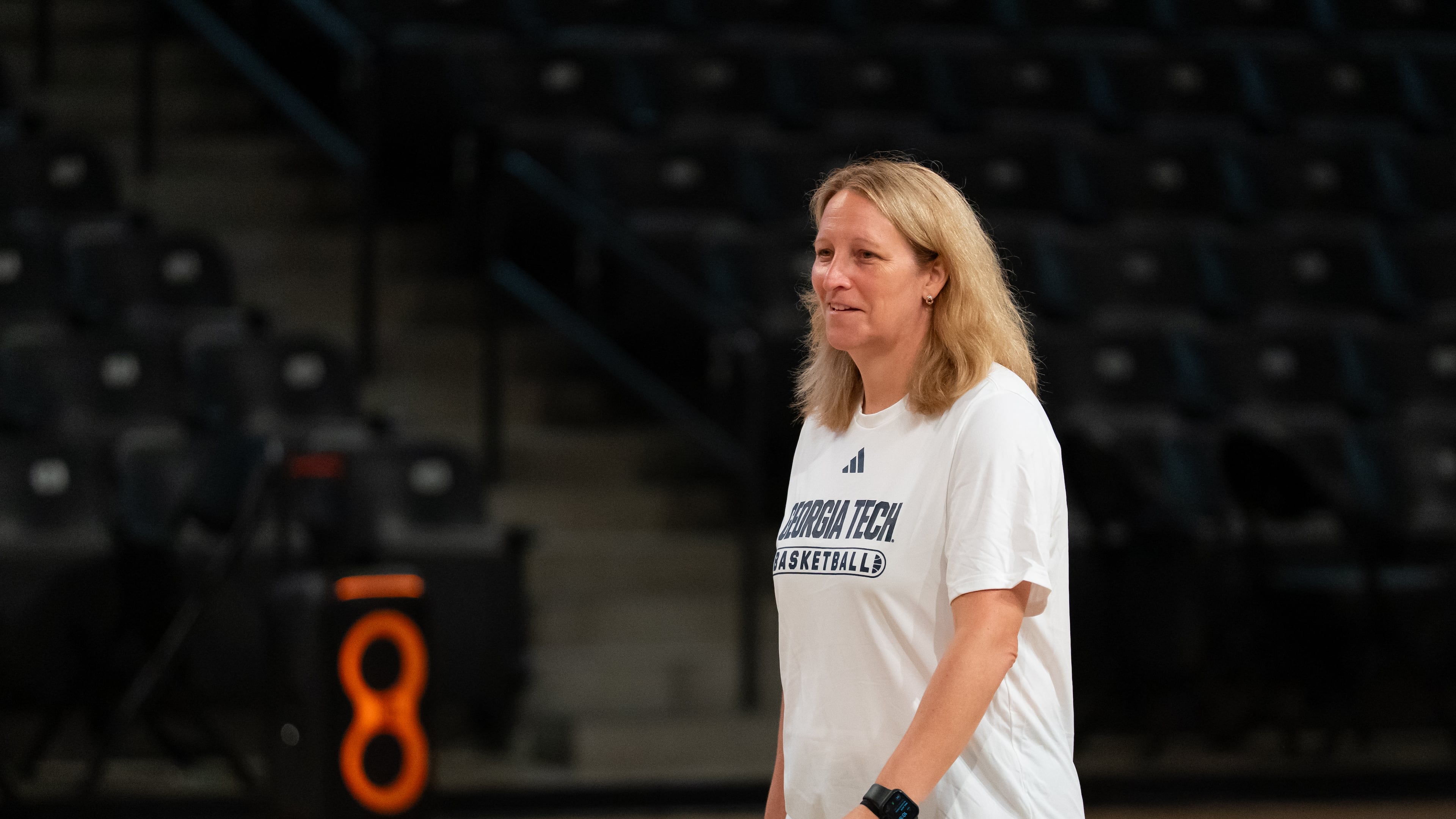 Karen Blair, who signed a five-year deal to coach the Georgia Tech women's basketball team in April, comes to the Yellow Jackets from Maryland. (Courtesy of Georgia Tech athletics)