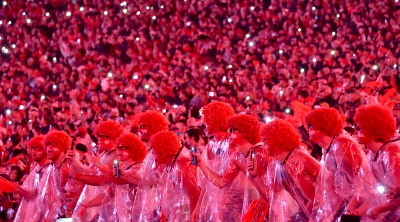 Georgia fans cheer for their team during an NCAA college football game at Sanford Stadium on Saturday, November 23, 2019. (Hyosub Shin / Hyosub.Shin@ajc.com)