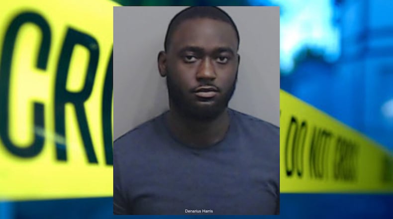 Denarius Harris was arrested in the shooting death of Dallas Spruill. (Credit: Fulton County Sheriff's Office)